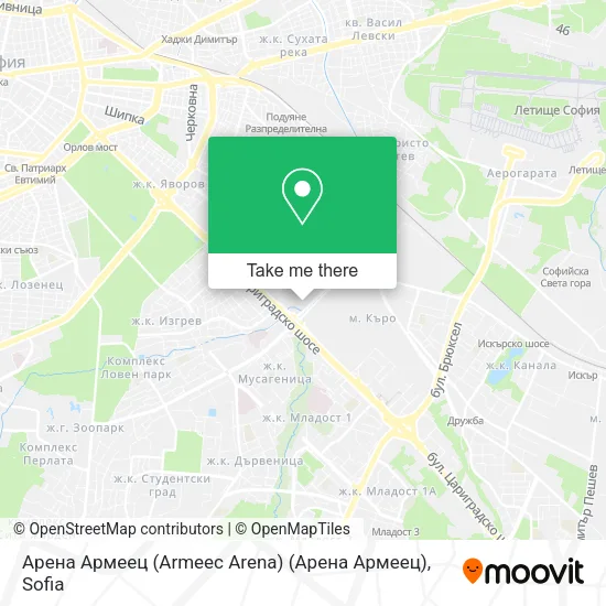 Арена Армеец (Armeec Arena) (Арена Армеец) map