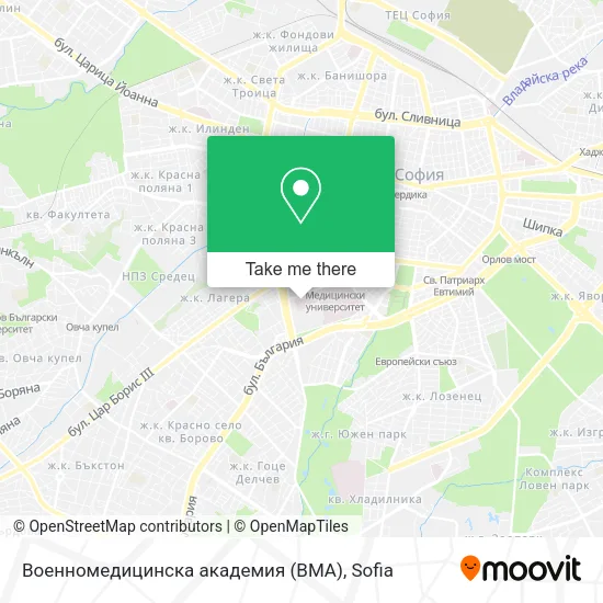 Военномедицинска академия (ВМА) map
