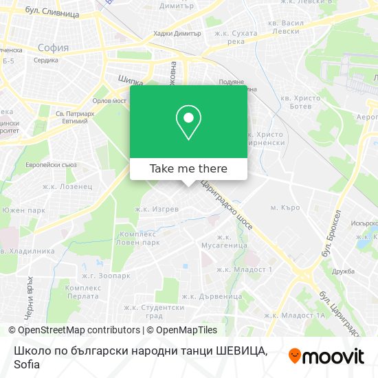 Карта Школо по български народни танци  ШЕВИЦА