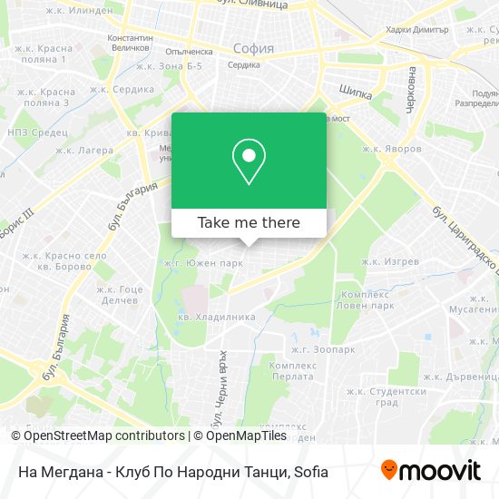 На Мегдана - Клуб По Народни Танци map