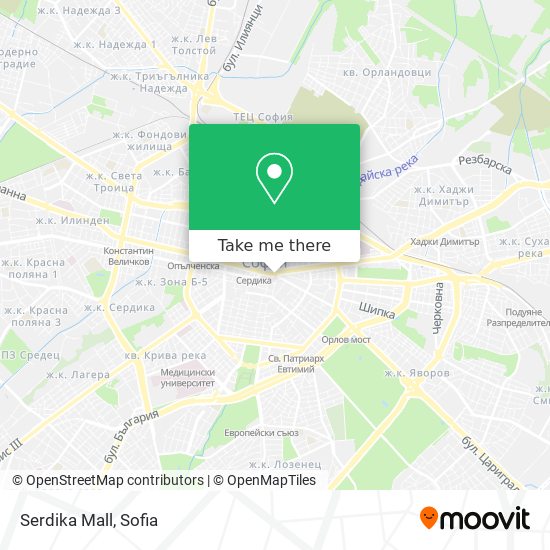 Serdika Mall map