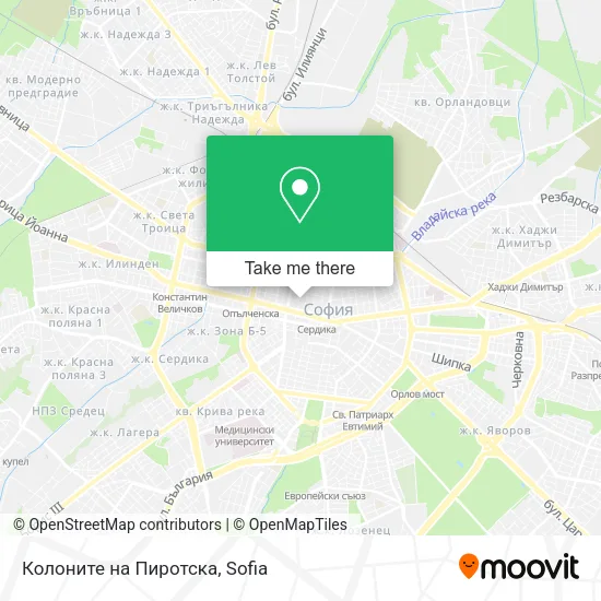 Карта Колоните на Пиротска