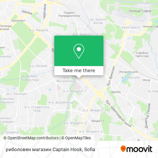 риболовен магазин Captain Hook map