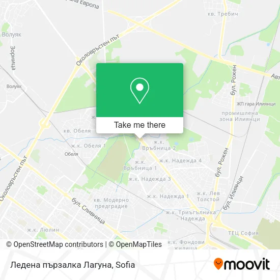 Карта Ледена пързалка Лагуна