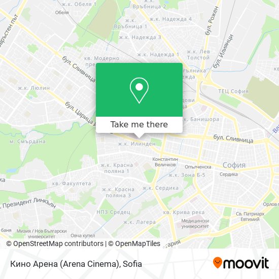 Кино Арена (Arena Cinema) map