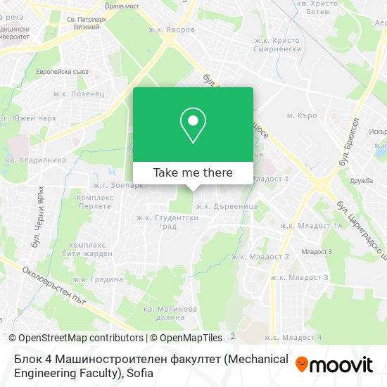 Блок 4 Машиностроителен факултет (Mechanical Engineering Faculty) map