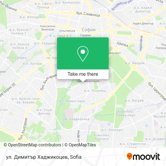 Карта ул. Димитър Хаджикоцев