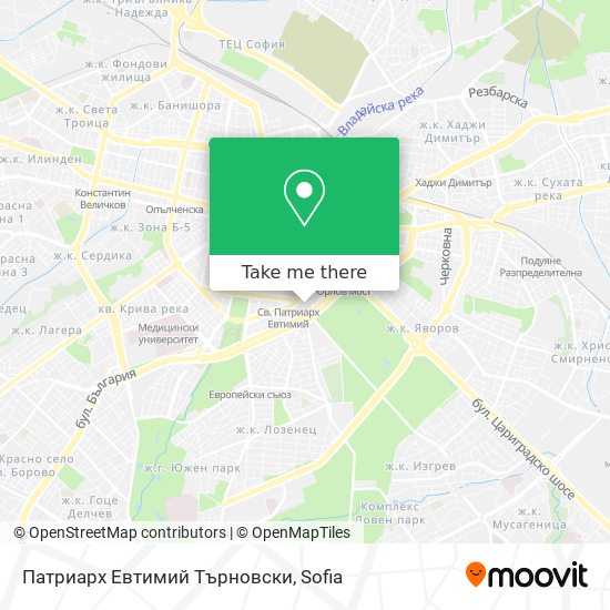 Патриарх Евтимий Търновски map