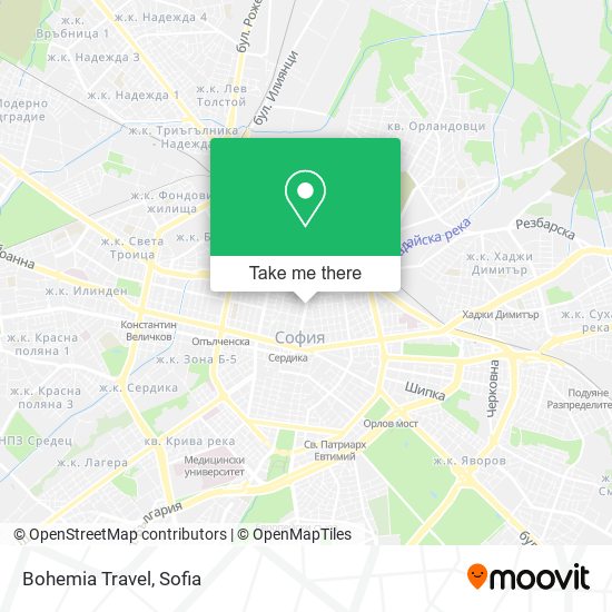 Bohemia Travel map