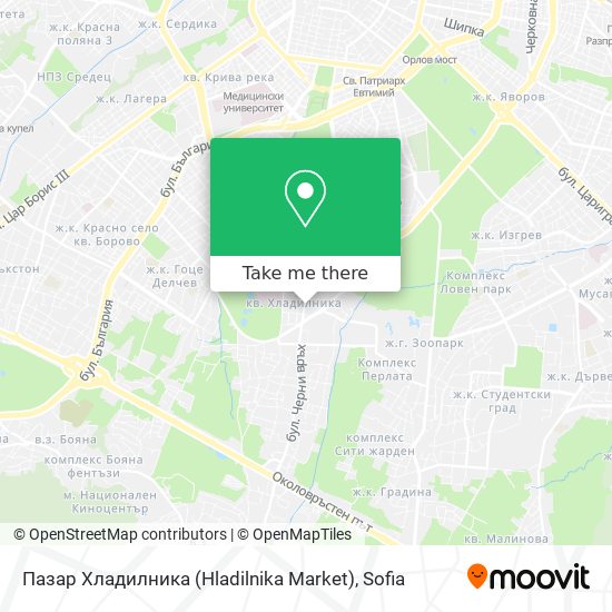 Пазар Хладилника (Hladilnika Market) map