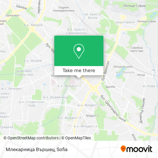 Карта Млекарница Вършец