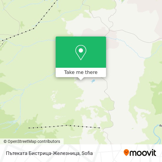 Пътеката Бистрица-Железница map