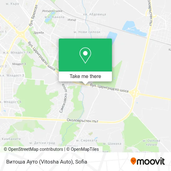 Карта Витоша Ауто (Vitosha Auto)