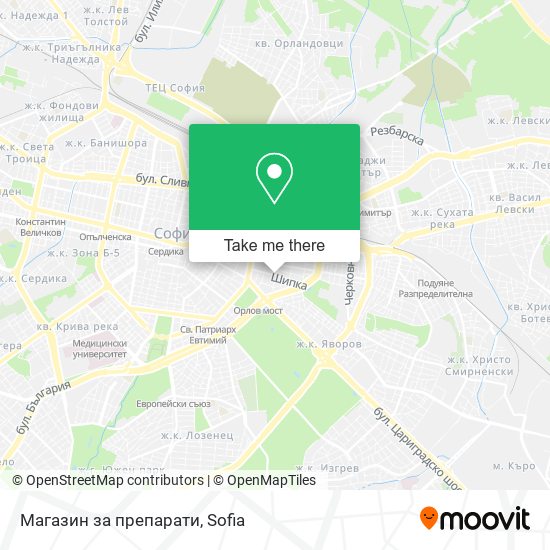 Магазин за препарати map