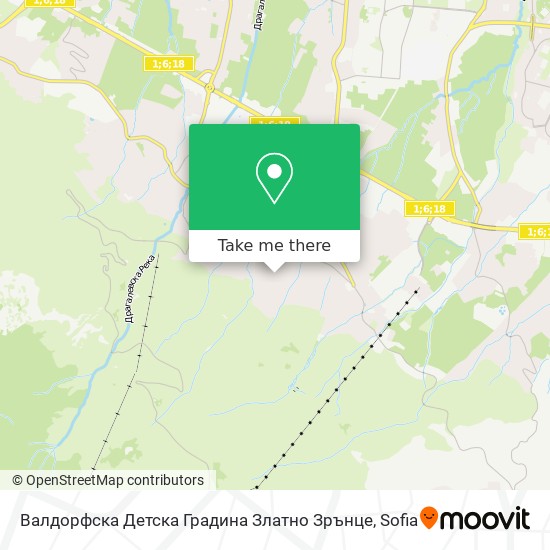 Валдорфска Детска Градина Златно Зрънце map