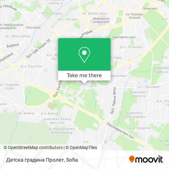 Детска градина Пролет map