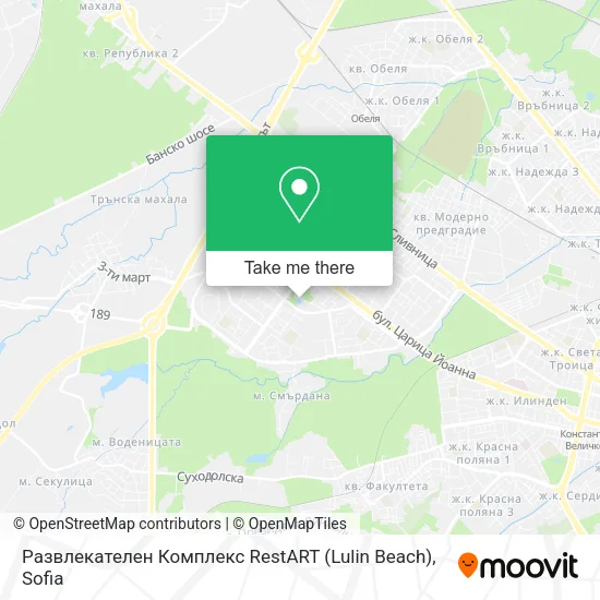 Карта Развлекателен Комплекс RestART (Lulin Beach)