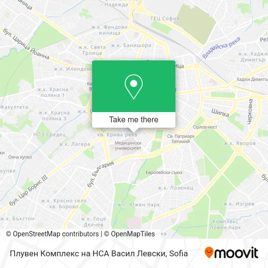Плувен Комплекс на НСА  Васил Левски map