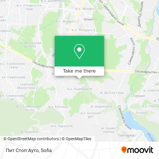 Карта Пит Стоп Ауто