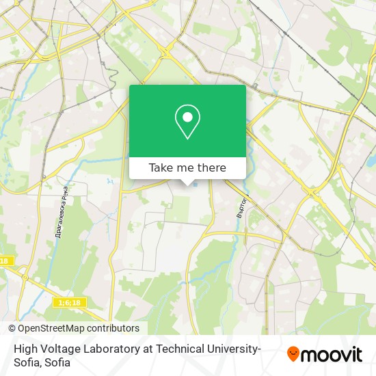 Карта High Voltage Laboratory at Technical University-Sofia