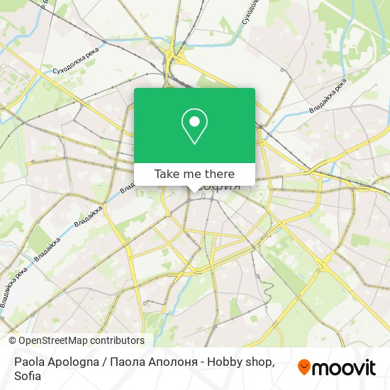 Карта Paola Apologna / Паола Аполоня - Hobby shop