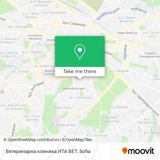 Ветеринарна клиника ИТА ВЕТ map