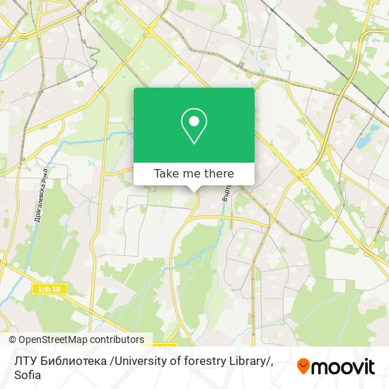 Карта ЛТУ Библиотека /University of forestry Library/