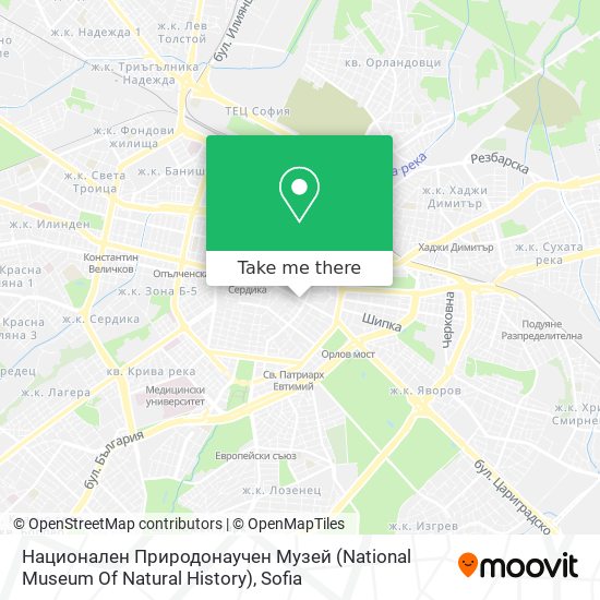 Национален Природонаучен Музей (National Museum Of Natural History) map