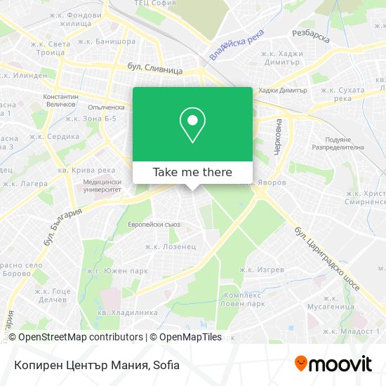 Копирен Център Мания map