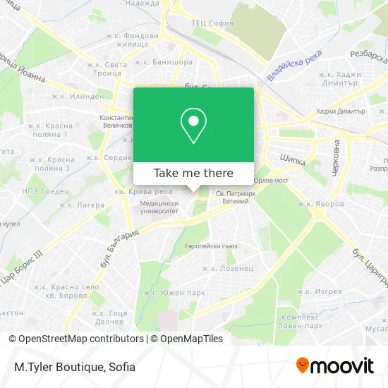 Карта M.Tyler Boutique