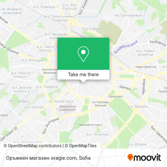 Карта Оръжеен магазин oragie.com