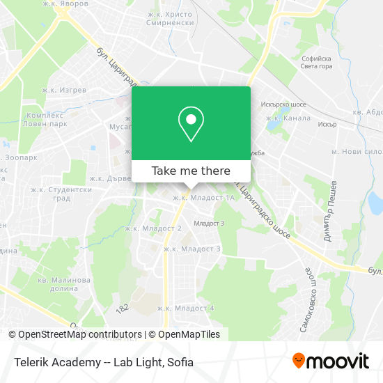 Telerik Academy -- Lab Light map