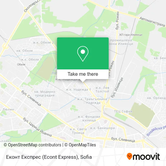 Карта Еконт Експрес (Econt Express)