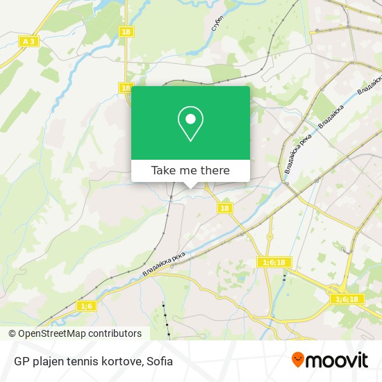 GP plajen tennis kortove map