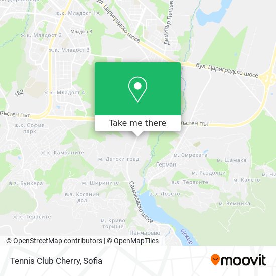 Tennis Club Cherry map