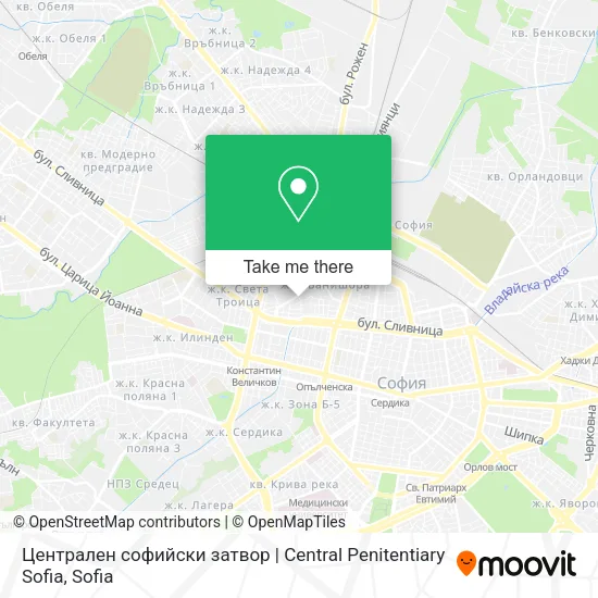 Карта Централен софийски затвор | Central Penitentiary Sofia