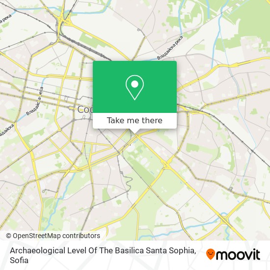 Archaeological Level Of The Basilica Santa Sophia map