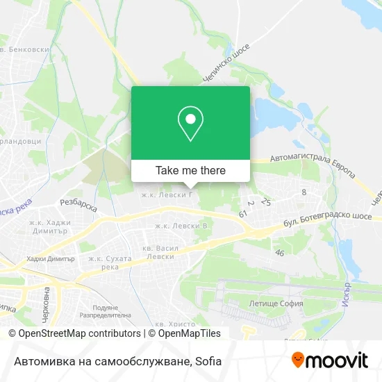 Карта Автомивка на самообслужване