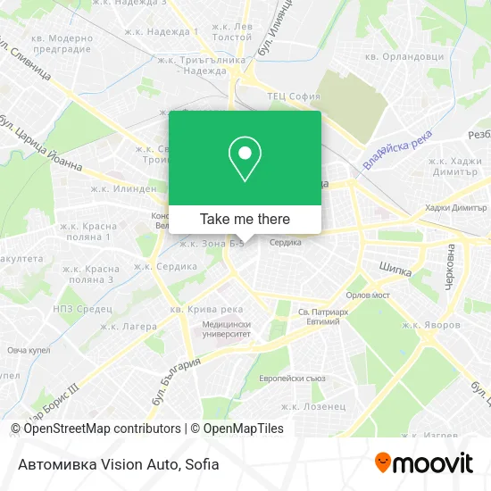 Карта Автомивка  Vision Auto