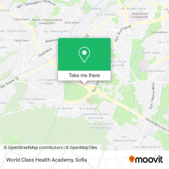 Карта World Class Health Academy