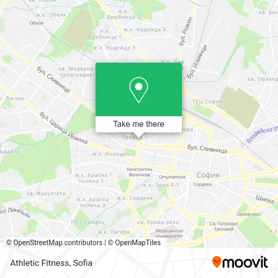 Карта Athletic Fitness