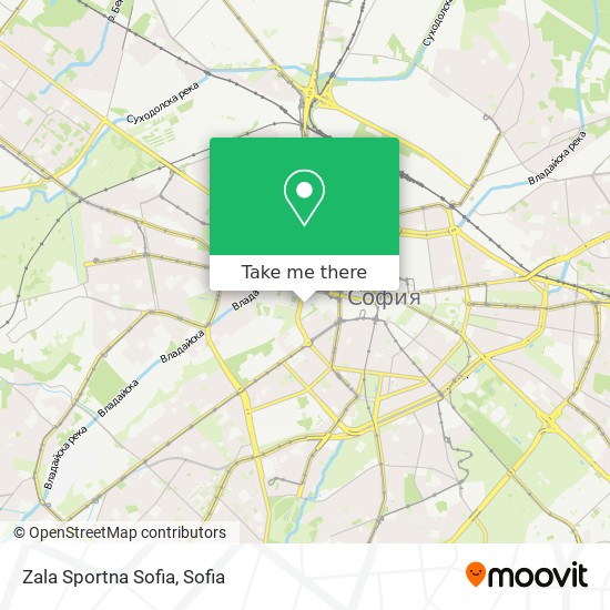 Карта Zala Sportna Sofia