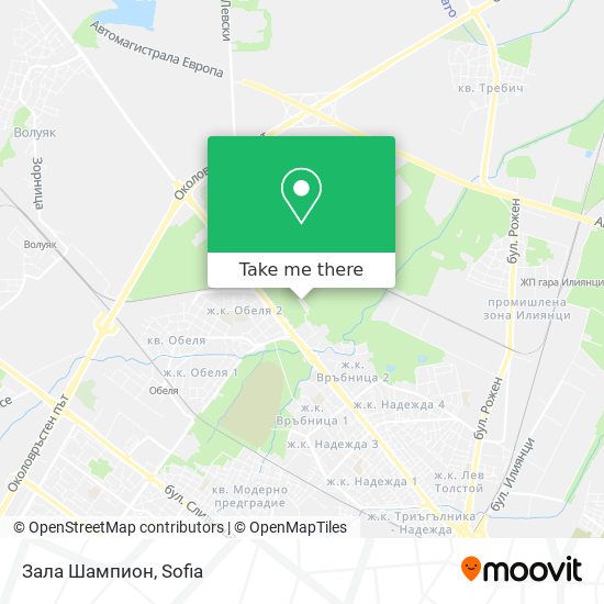 Зала   Шампион map