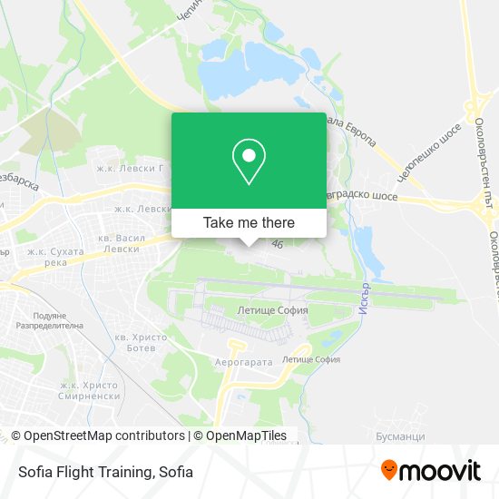 Sofia Flight Training map