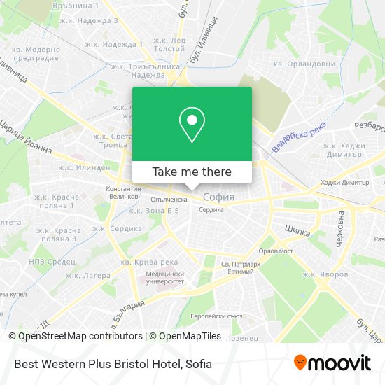 Best Western Plus Bristol Hotel map