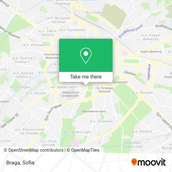 Карта Braga