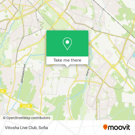 Vitosha Live Club map