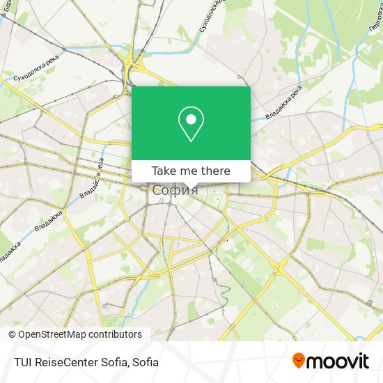 Карта TUI ReiseCenter Sofia