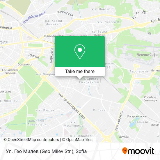 Карта Ул.  Гео Милев  (Geo Milev Str.)