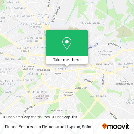 Първа Евангелска Петдесятна Църква map